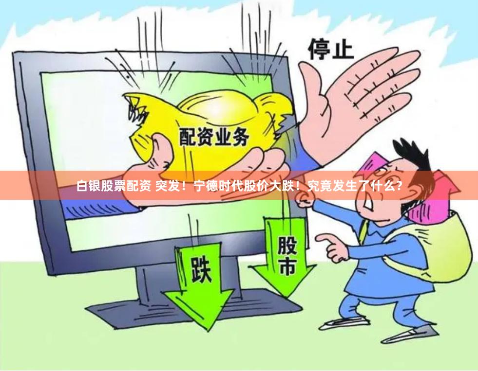 白银股票配资 突发！宁德时代股价大跌！究竟发生了什么？